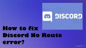 Discord no route error fix