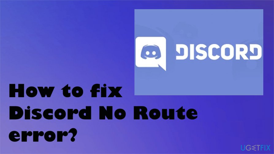 Discord No Route error fix