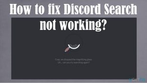 Discord search not working fix