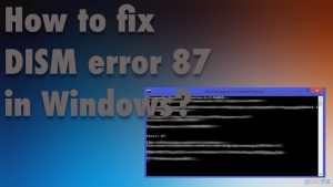 Dism error 87 fix