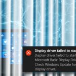 Display driver failed to start