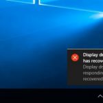Display driver stopped working