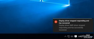 Display driver stopped working