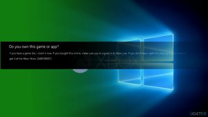 Do you own the app error