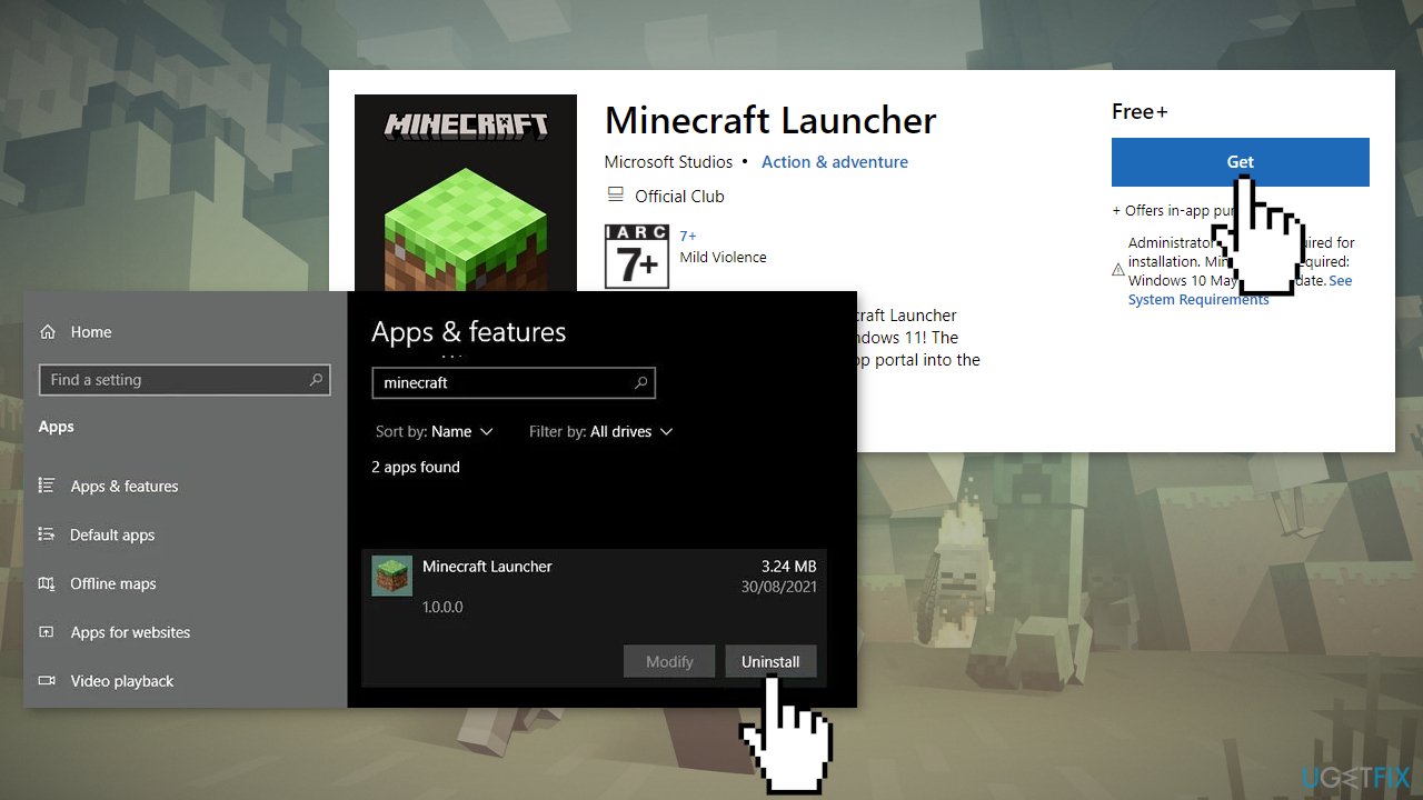 Download Minecraft Launcher from the Microsoft Store