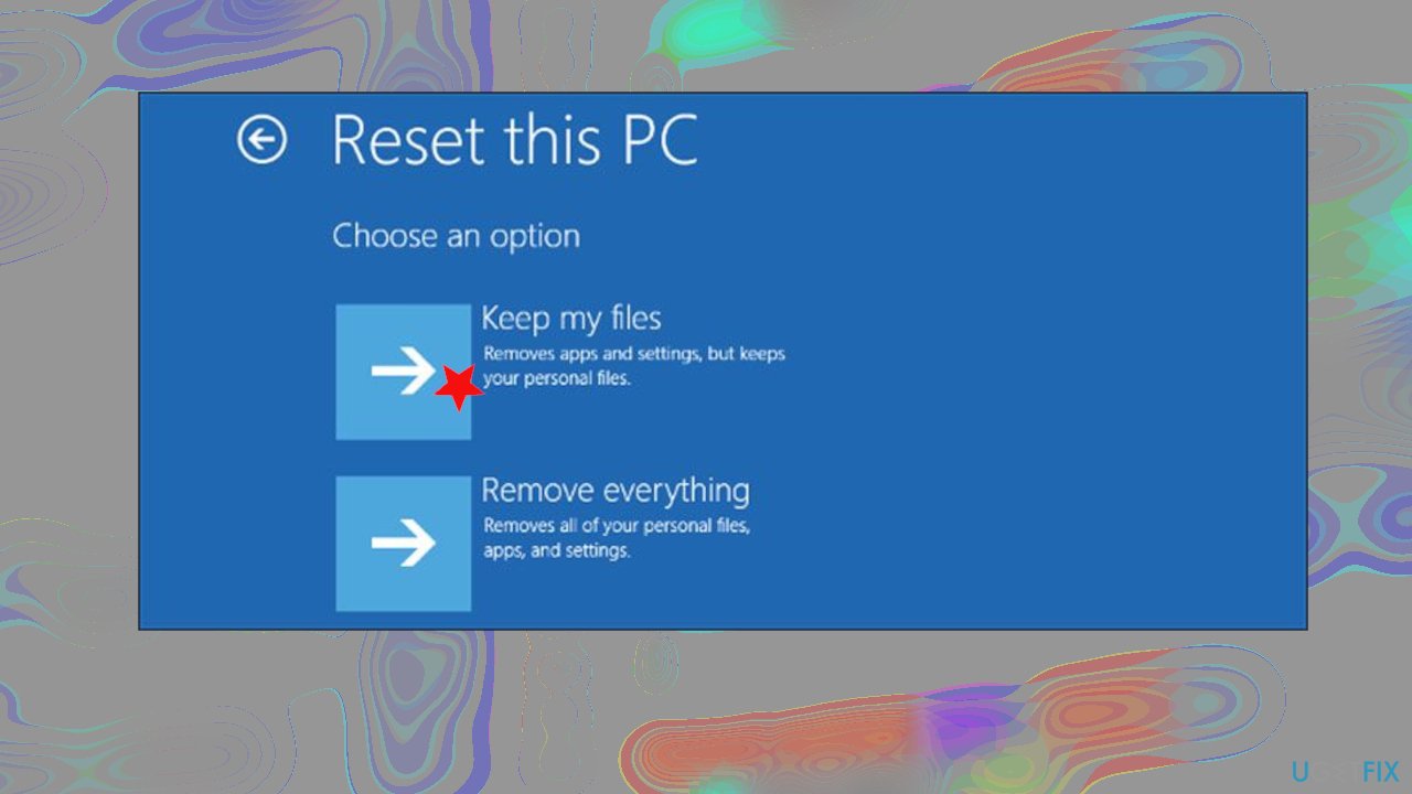 Resetting the PC
