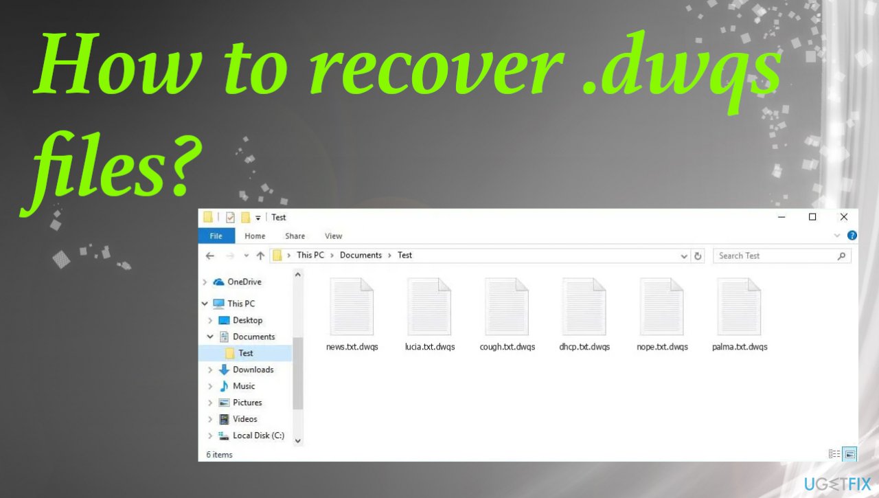 How to recover .dwqs files?