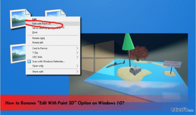 How to Remove „Edit with Paint 3D“ Option from the Context Menu?