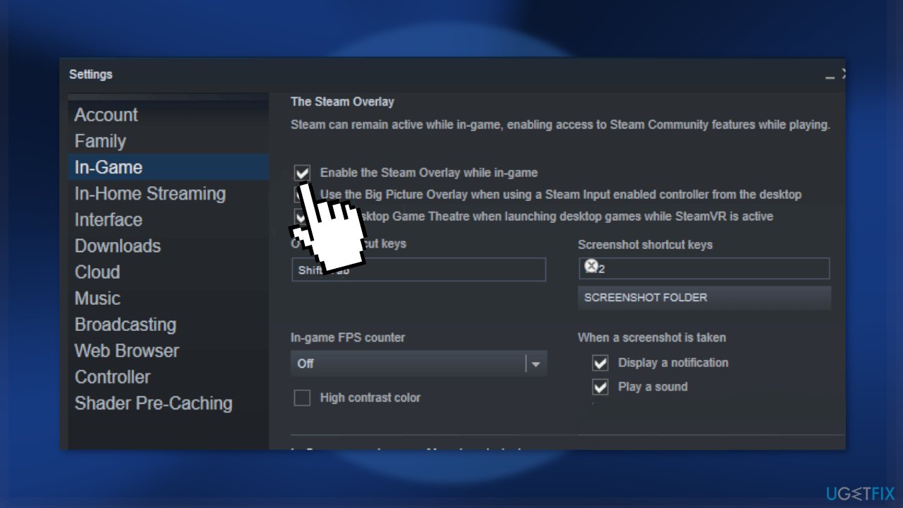 Enable or Disable the Steam Overlay