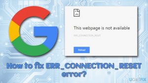 Err connection reset error fix