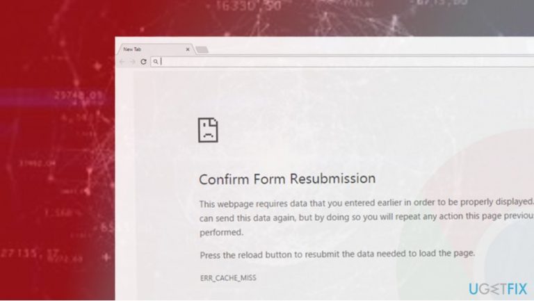 How to fix ERR_CACHE_MISS error?