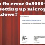 Error 0x80004003 fix