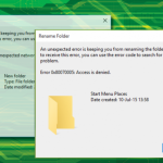 Error 0x80007005 access is denied
