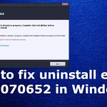 Error 0xc0070652 fix