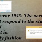 Error 1053 fix the service did not respond to the start