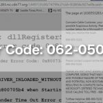 Error code 062 050 117 tech support scam