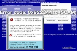 Error code 0x922344sc tech support scam
