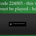Error code 224003 fix