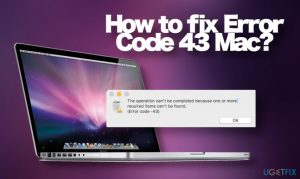 Error code 43 mac