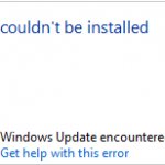 Error code c1900107