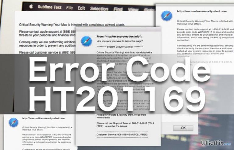 How to fix Error Code HT201169 on Mac OS X?