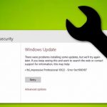 Error code on windows