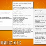 Error code rundll32 exe fix fake alert