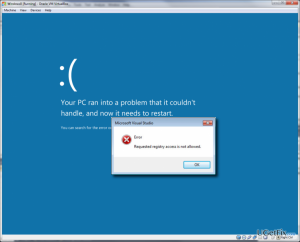 Error dll init failed