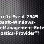 Event2524 mdm logs fix
