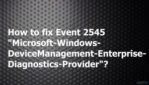 Event2524 mdm logs fix