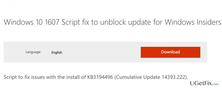 How to fix Windows 10 cumulative update error KB3194496 and restore mouse/keyboard settings?