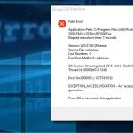 Exception access violation