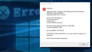 Exception access violation