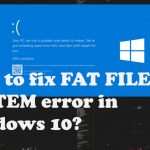 Fat file system error fix on windows