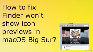 Finder preview missing big sur fix