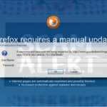 Firefox requires a manual update