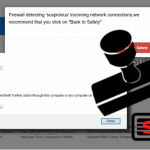 Firewall detected suspicious network connections scam