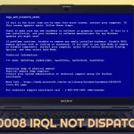 Fix 0x00000008 irql not dispatch level error