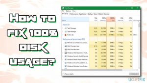 Fix 100 disk usage on windows