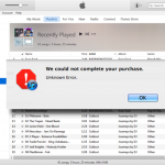 Fix 45054 error in itunes store