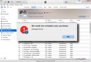 Fix 45054 error in itunes store