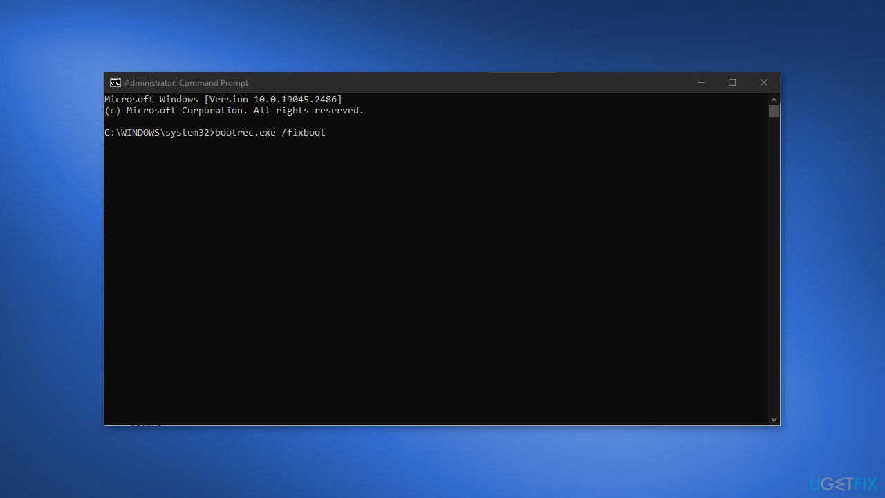 Fix Boot Problems using the Command Prompt