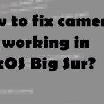 Fix camera not working in big sur