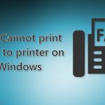 Fix cannot print faxes to printer on windows