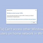 Fix cant access other windows computers on home network in windows