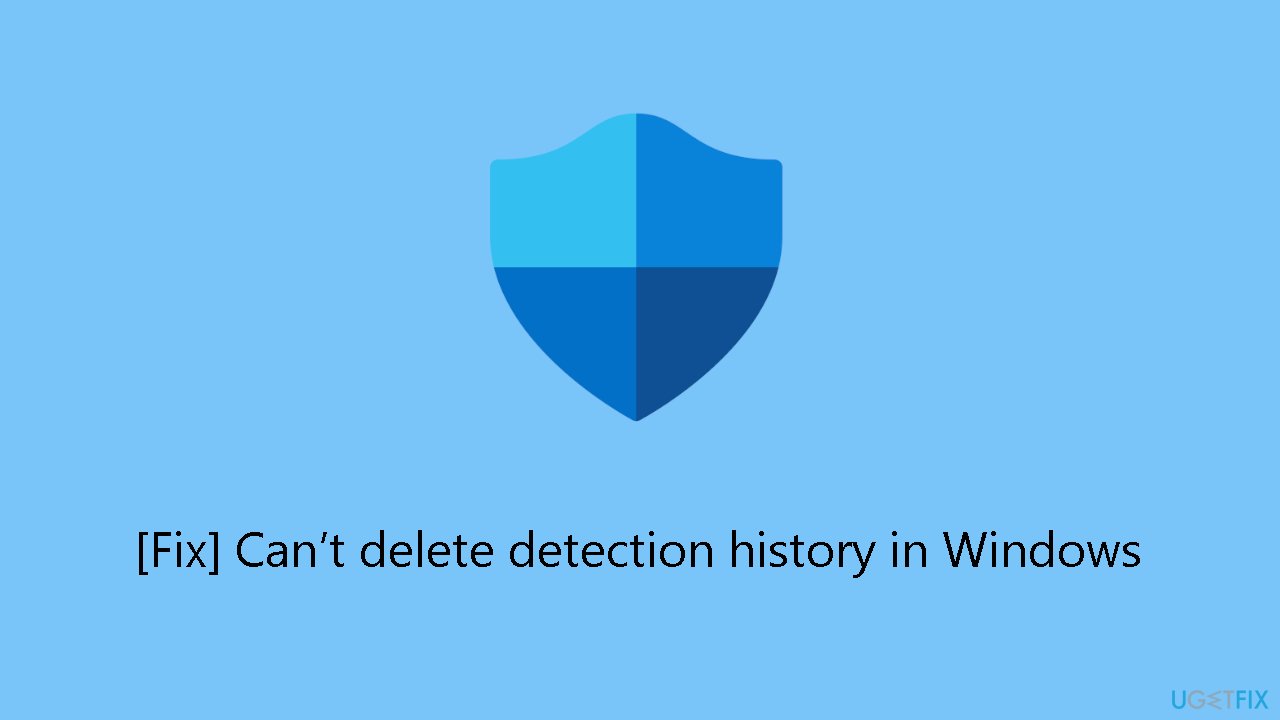Fix Cant delete detection history in Windows