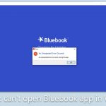 Fix cant open bluebook app in windows
