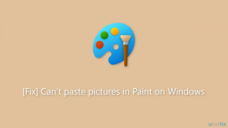 Fix Cant paste pictures in Paint on Windows