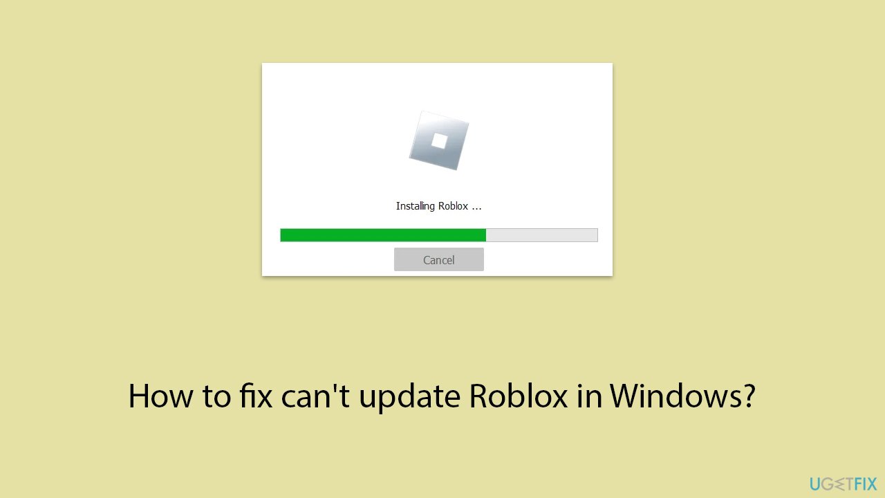 [Fix] Can't update Roblox in Windows