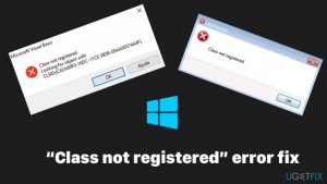 Fix class not registered error on windows